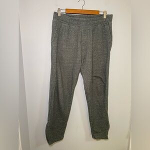 Pact Organic Cotton Heathered Green Sweatpants Joggers Ankle Zip Size M